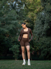 Cocoa Glide Activewear Jacket