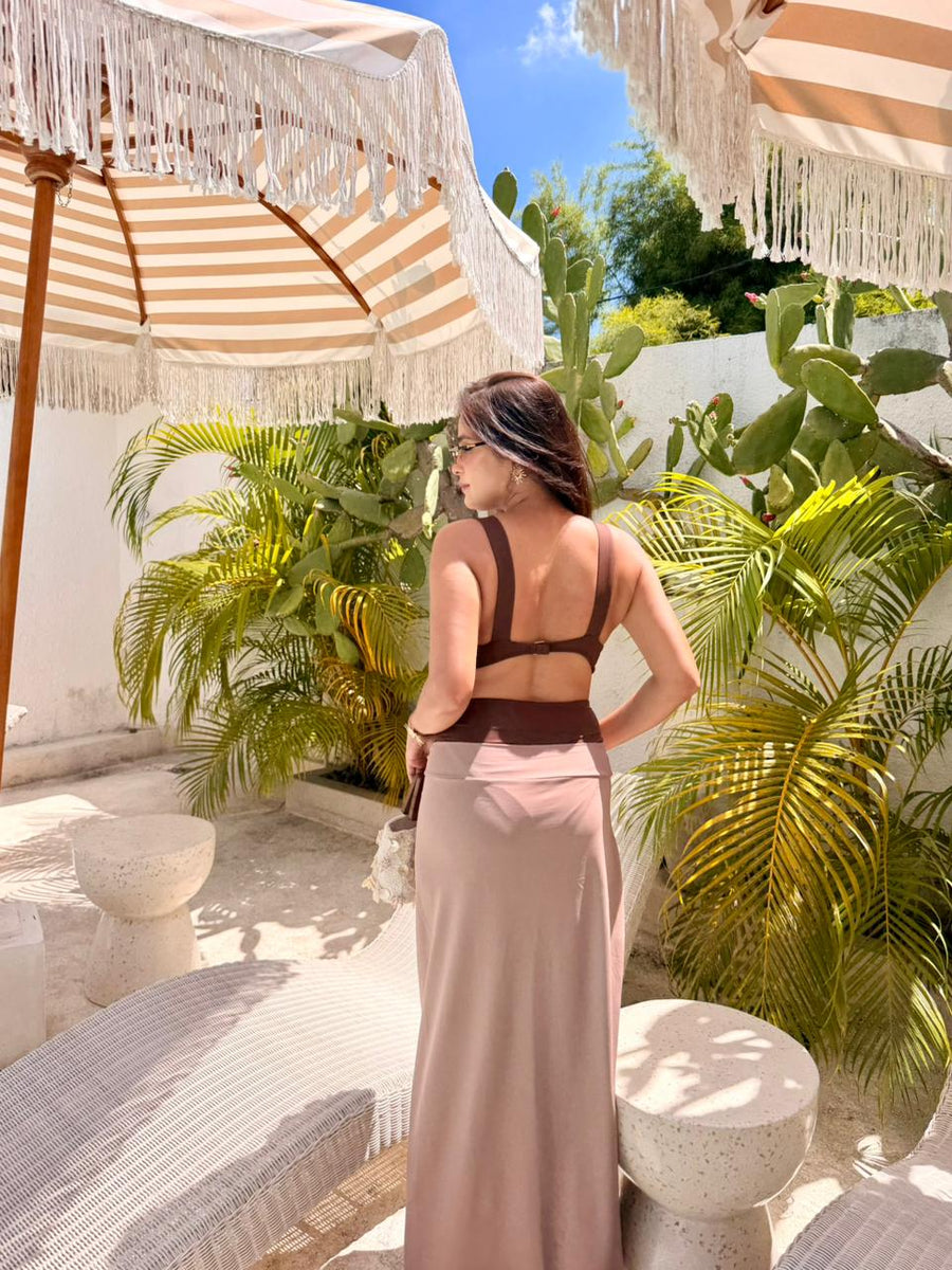 Jiya Basantani in Mochaccino Bikini Set